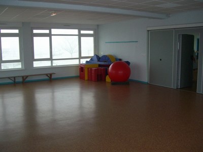 la salle de sport...